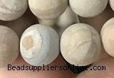 CWJ523 15.5 inches 10mm round matte wooden jasper beads wholesale