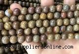 CWJ564 15.5 inches 8mm round wood jasper beads wholesale