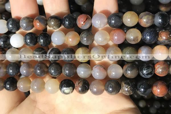 CWJ570 15.5 inches 8mm round Arizona petrified wood jasper beads