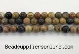 CWJ584 15.5 inches 12mm round wooden jasper beads wholesale