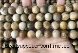 CWJ594 15.5 inches 12mm round wood jasper beads wholesale