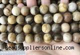 CWJ595 15.5 inches 14mm round wood jasper beads wholesale