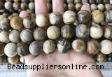 CWJ596 15.5 inches 16mm round wood jasper beads wholesale