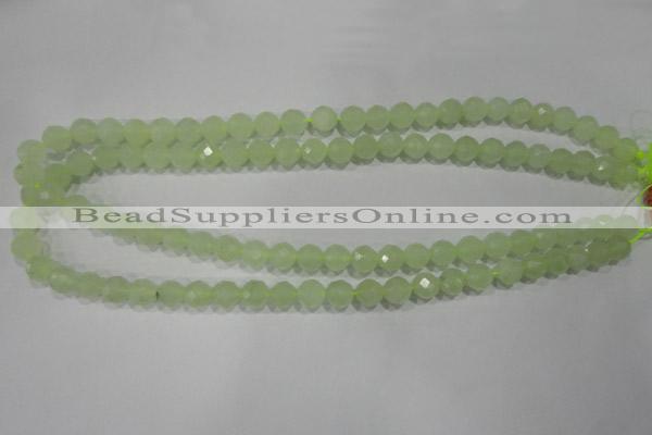 CXJ152 15.5 inches 8mm faceted round New jade beads wholesale