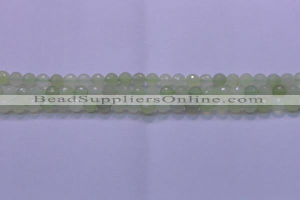 CXJ219 15.5 inches 8mm faceted round New jade beads wholesale