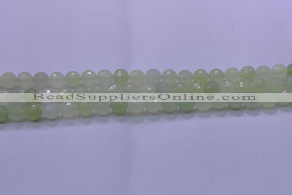 CXJ220 15.5 inches 10mm faceted round New jade beads wholesale