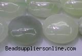 CXJ228 15.5 inches 25mm flat round New jade beads wholesale