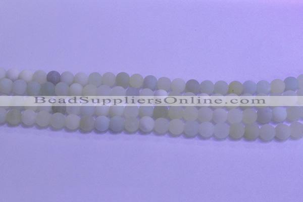 CXJ301 15.5 inches 6mm round matte New jade beads wholesale