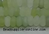 CXJ312 15.5 inches 6*10mm rondelle matte New jade beads wholesale