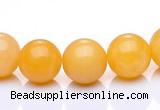 CYJ01 16 inches 4mm round yellow jade gemstone beads Wholesale