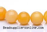 CYJ02 16 inches 6mm round yellow jade gemstone beads Wholesale