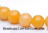 CYJ03 16 inches 8mm round yellow jade gemstone beads Wholesale