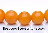 CYJ09 16 inches 4mm round yellow jade gemstone beads Wholesale