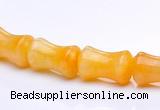 CYJ21 9*13mm bone shape yellow jade gemstone beads Wholesale