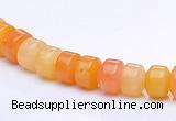 CYJ25 5*6mm rondelle yellow jade gemstone beads Wholesale