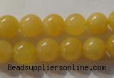 CYJ253 15.5 inches 10mm round yellow jade beads wholesale