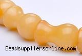 CYJ26 12*20mm lamp shape yellow jade gemstone beads Wholesale