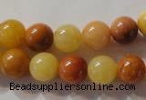 CYJ263 15.5 inches 10mm round mixed color yellow jade beads wholesale