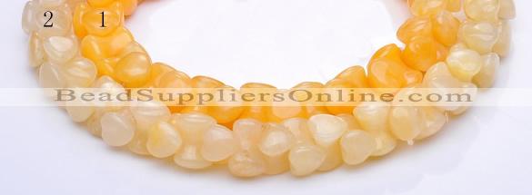 CYJ42 16 inch 9*12mm dumbbell-shaped yellow jade gemstone beads