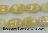 CYJ61 15.5 inches 13*18mm oval yellow jade gemstone beads wholesale