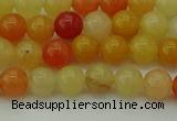 CYJ620 15.5 inches 4mm round yellow jade beads wholesale