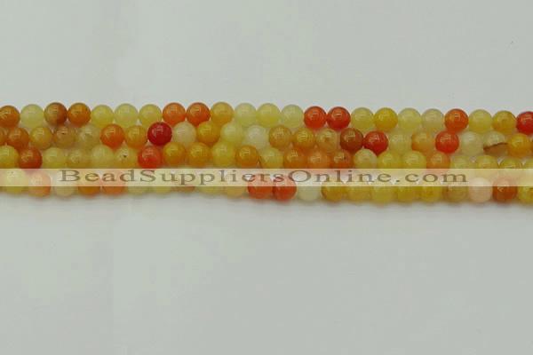 CYJ621 15.5 inches 6mm round yellow jade beads wholesale