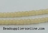 CYJ63 15.5 inches 6*7mm vase-shaped yellow jade gemstone beads wholesale