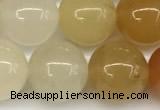 CYJ658 15 inches 10mm round yellow jade beads