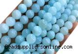 CYJ676 15 inches 10mm round dyed yellow jade beads wholesale