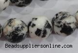 CZJ208 15.5 inches 18mm round black & white zebra jasper beads