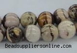 CZJ252 15.5 inches 12mm round zebra jasper beads wholesale