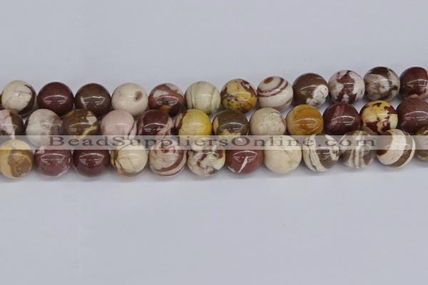 CZJ275 15.5 inches 14mm round zebra jasper beads wholesale