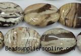 CZJ302 15.5 inches 18*25mm oval zebra jasper beads wholesale