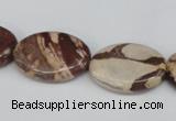 CZJ358 15.5 inches 18*25mm oval zebra jasper beads wholesale