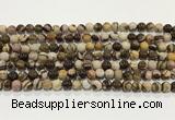 CZJ420 15.5 inches 4mm round Australian zebra jasper beads wholesale