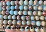 DEBS17 15 inches 12mm round synthetic sea sediment Jasper beads wholesale