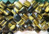 DOBS08 15 inches 15mm diamond yellow tiger eye gemstone beads wholesale