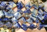 DOBS19 15 inches 15mm diamond sodalite gemstone beads wholesale