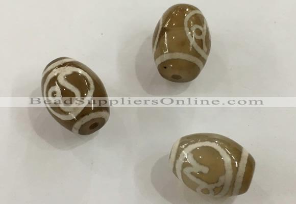 DZI300 10*14mm drum tibetan agate dzi beads wholesale