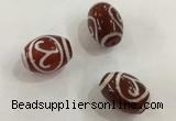 DZI315 10*14mm drum tibetan agate dzi beads wholesale