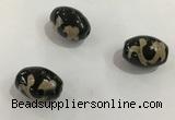 DZI340 10*14mm drum tibetan agate dzi beads wholesale