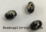 DZI345 10*14mm drum tibetan agate dzi beads wholesale