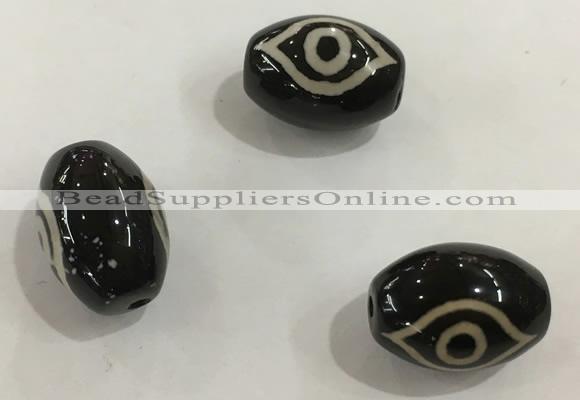 DZI351 10*14mm drum tibetan agate dzi beads wholesale