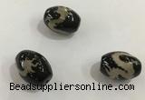 DZI355 10*14mm drum tibetan agate dzi beads wholesale