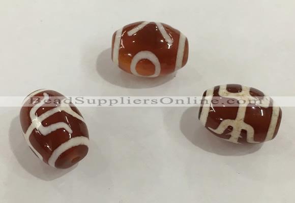 DZI368 10*14mm drum tibetan agate dzi beads wholesale