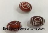 DZI376 10*14mm drum tibetan agate dzi beads wholesale