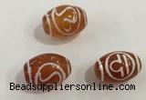 DZI378 10*14mm drum tibetan agate dzi beads wholesale