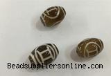 DZI401 10*14mm drum tibetan agate dzi beads wholesale