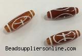 DZI432 10*30mm drum tibetan agate dzi beads wholesale