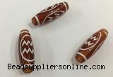 DZI436 10*30mm drum tibetan agate dzi beads wholesale